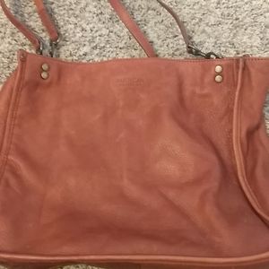 American leather company Brown satchel purse